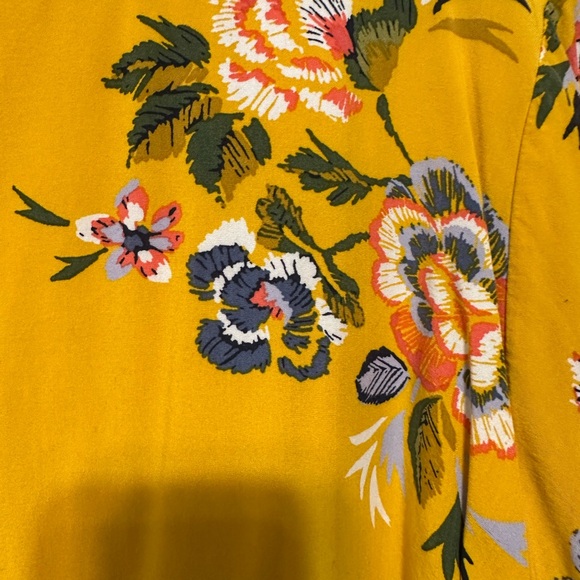 Old Navy Yellow Floral Long Sleeve Dress - Picture 4 of 6